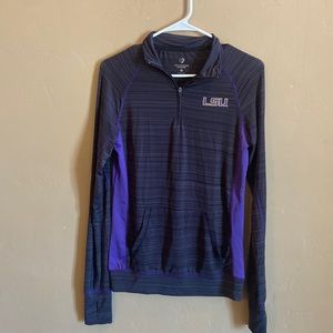 LSU Tigers Colosseum Women's Lightweight Fitted small polyester spandex purple